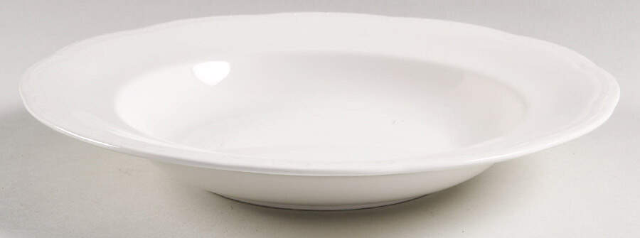 Bone White Large Rim Soup Bowl by Mikasa-1