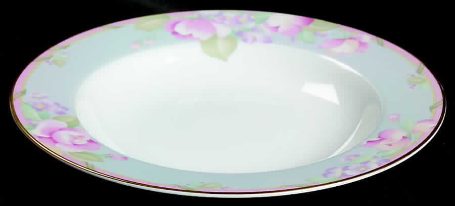 Braemar Gray Rim Soup Bowl by Mikasa-1