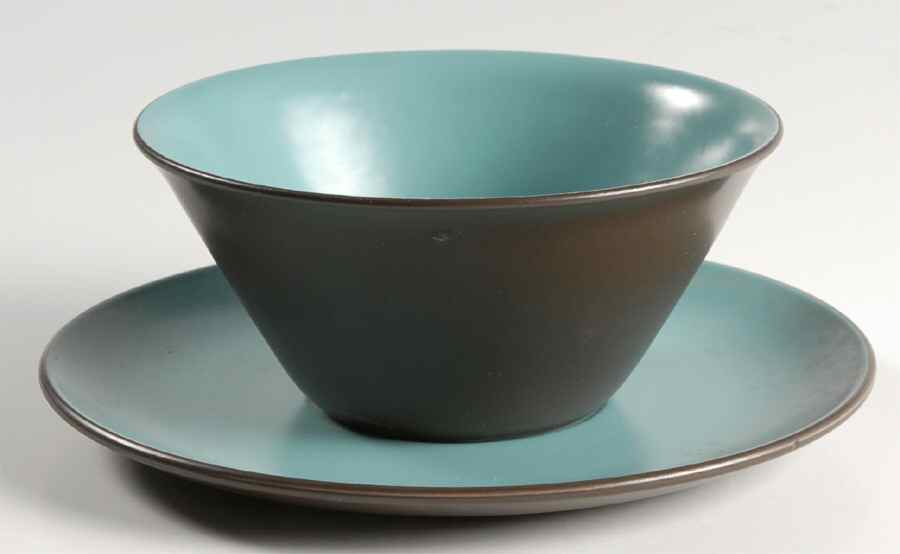 Bristol Blue Gravy Boat & Underplate by Mikasa-1