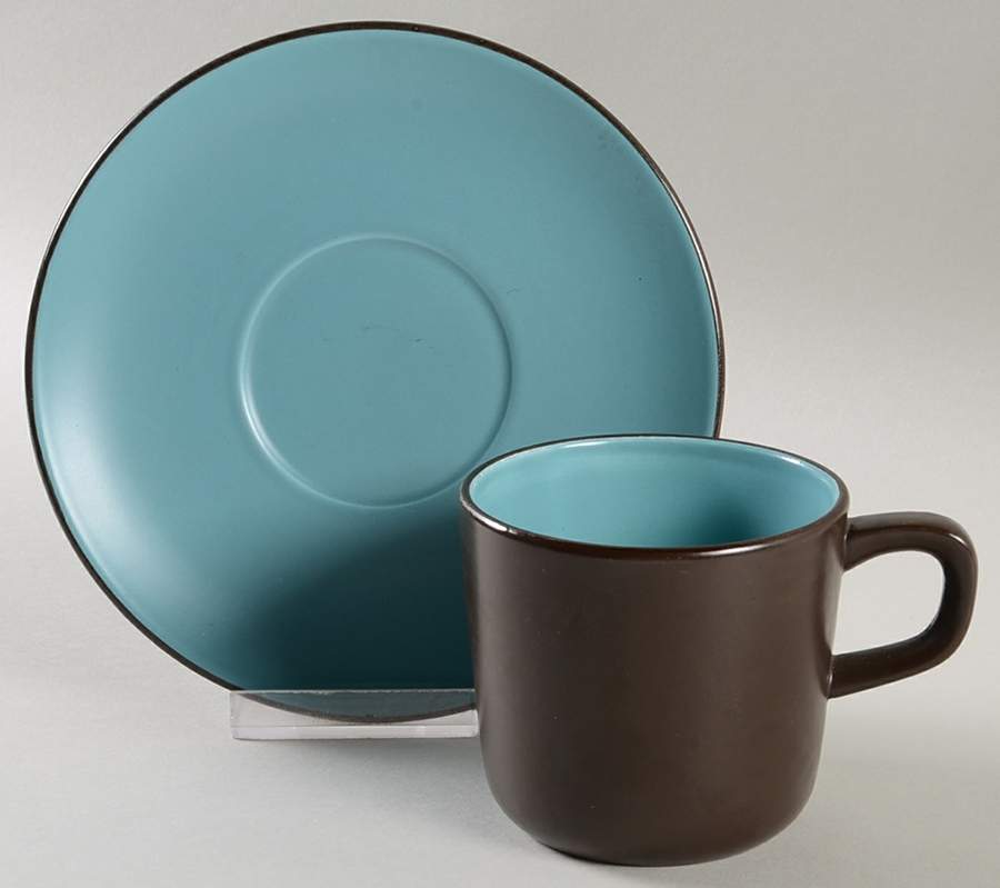 Bristol Blue Flat Cup & Saucer Set by Mikasa-1