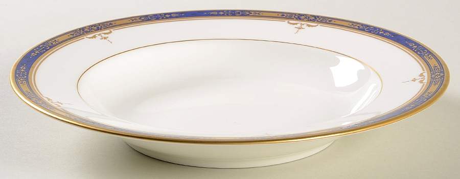 Britanny Blue Rim Soup Bowl by Mikasa-1