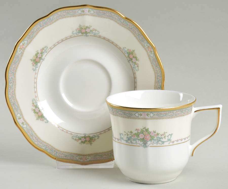 Bridal Bouquet Flat Cup & Saucer Set by Mikasa-1