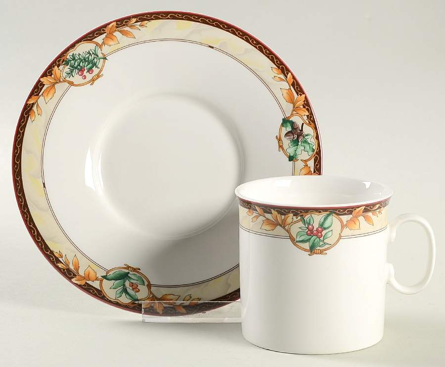 Breckenridge Flat Cup & Saucer Set by Mikasa-1