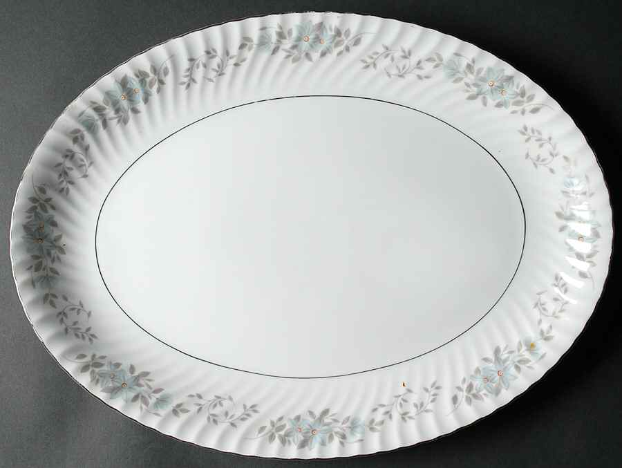 Breton 16" Oval Serving Platter by Mikasa-1