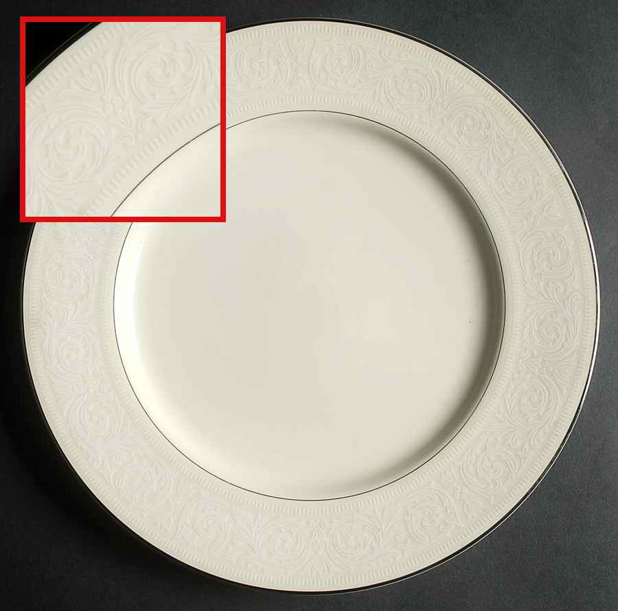 Bridal Lace Dinner Plate by Mikasa-1