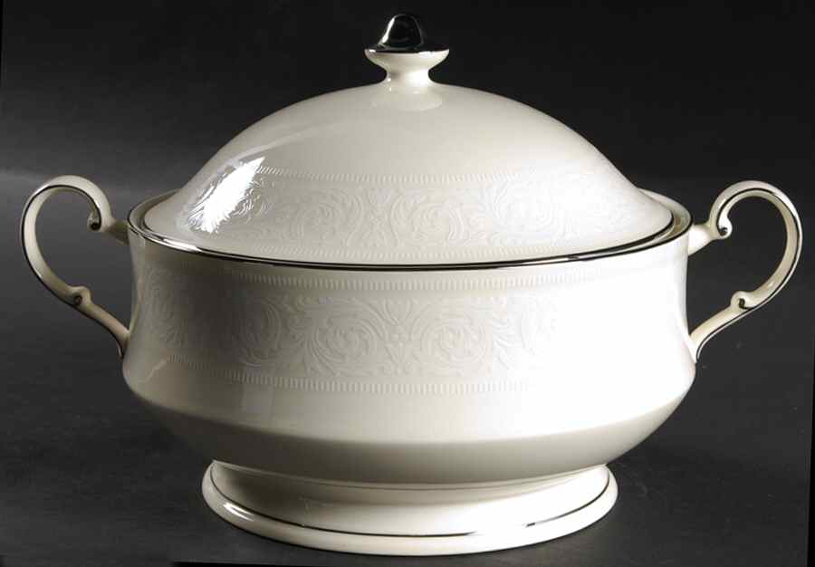 Bridal Lace Round Covered Vegetable by Mikasa-1