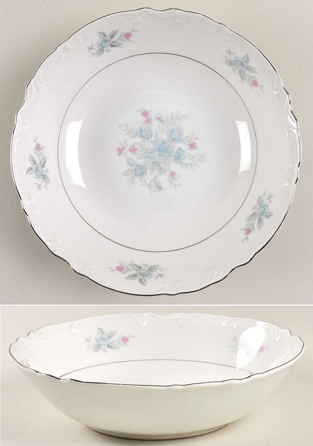 Bryn Mawr White 8" Round Vegetable Bowl by Mikasa-1