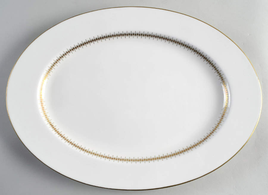 Bryn Mawr 14" Oval Serving Platter by Mikasa-1