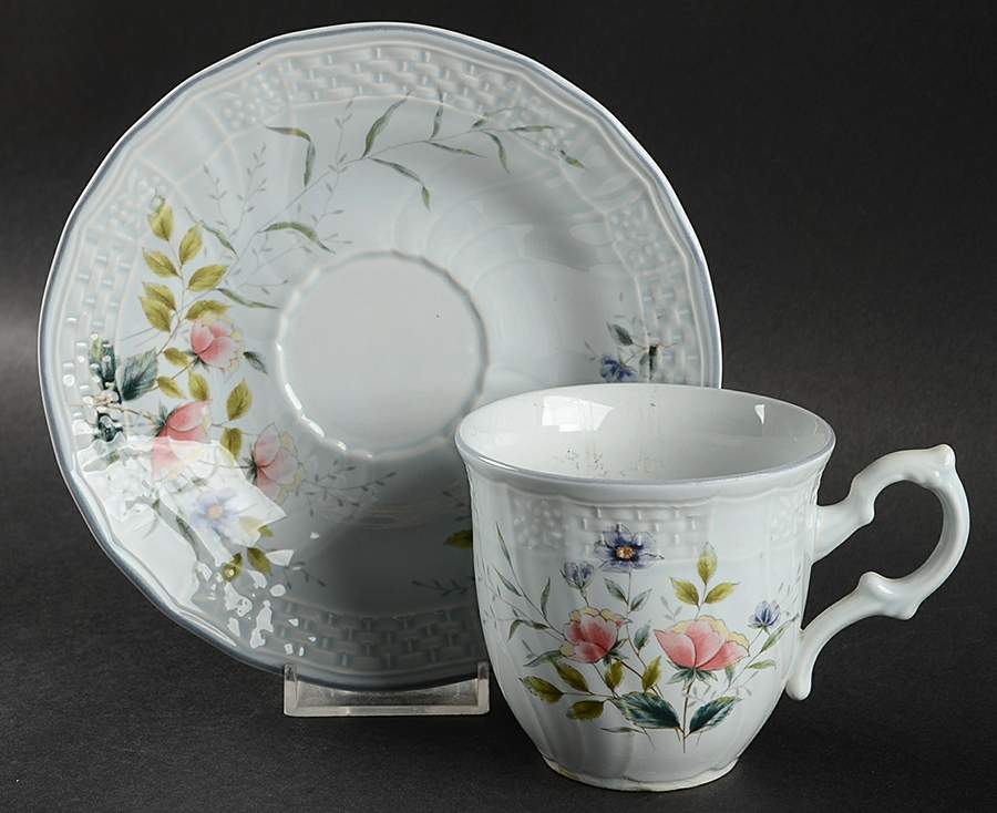 Brooke Flat Cup & Saucer Set by Mikasa-1