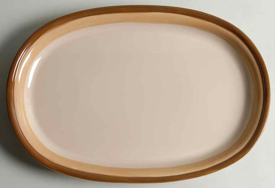 Brownstone 15" Oval Serving Platter by Mikasa-1