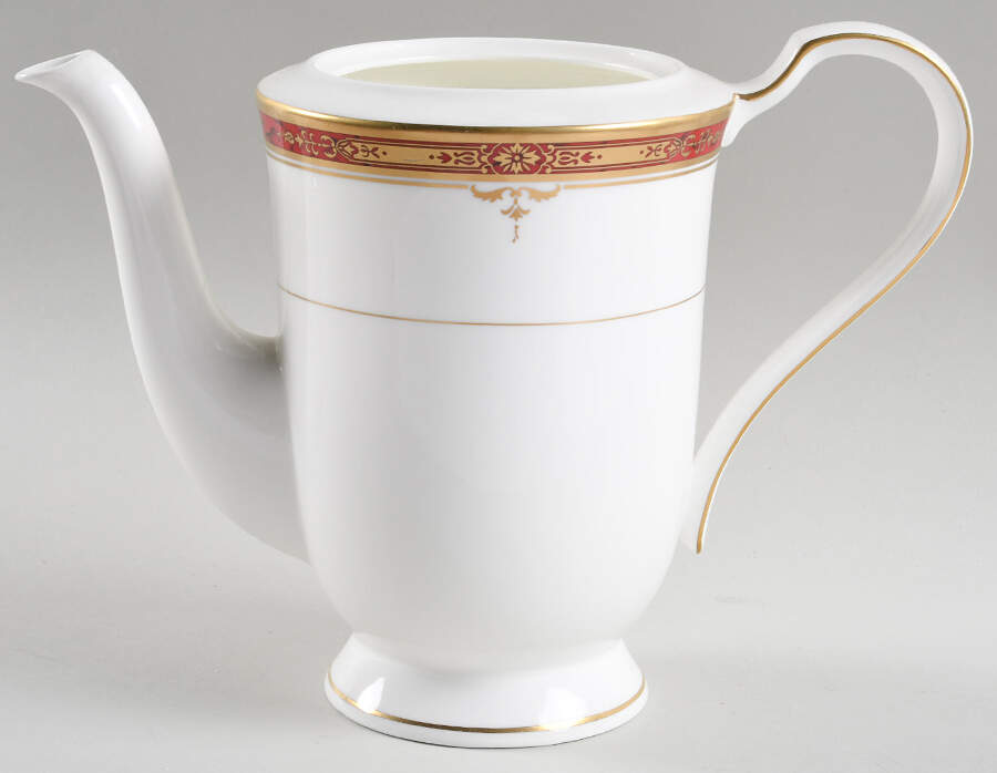 Brittany Red Coffee Pot No Lid by Mikasa-1