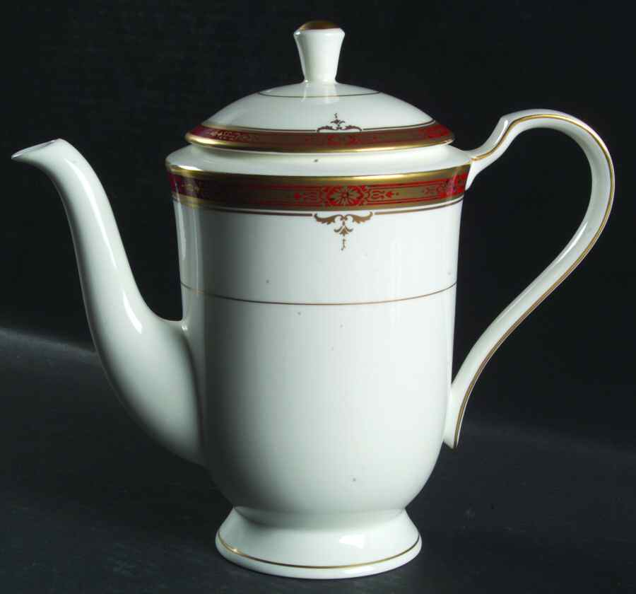 Brittany Red Coffee Pot & Lid by Mikasa-1