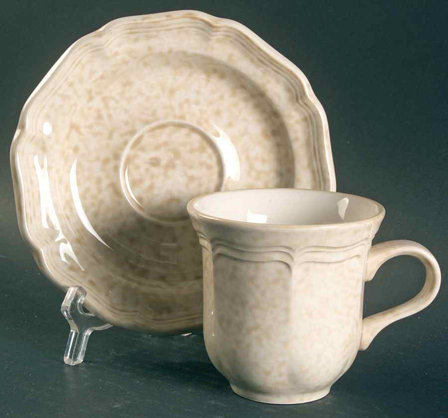 Brown Sugar Flat Cup & Saucer Set by Mikasa-1