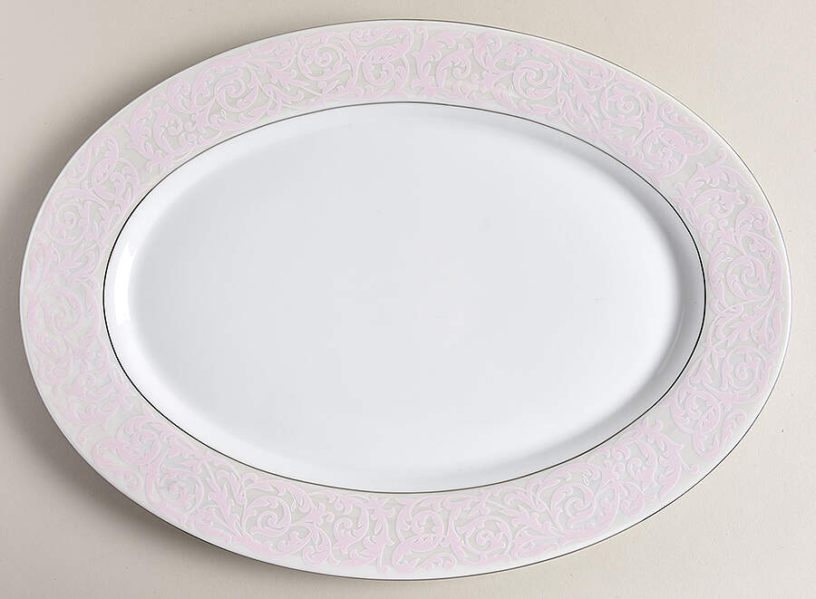 Bridal Song 14" Oval Serving Platter by Mikasa-1