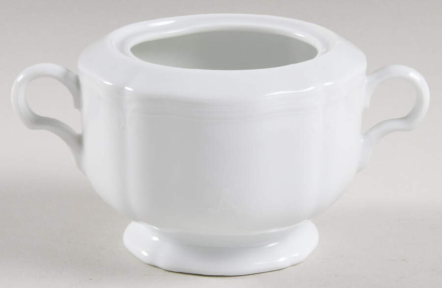 Bridal Veil White Sugar Bowl No Lid by Mikasa-1