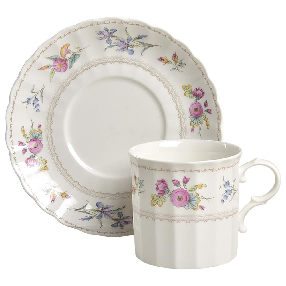 Brywood Flat Cup & Saucer Set by Mikasa-1