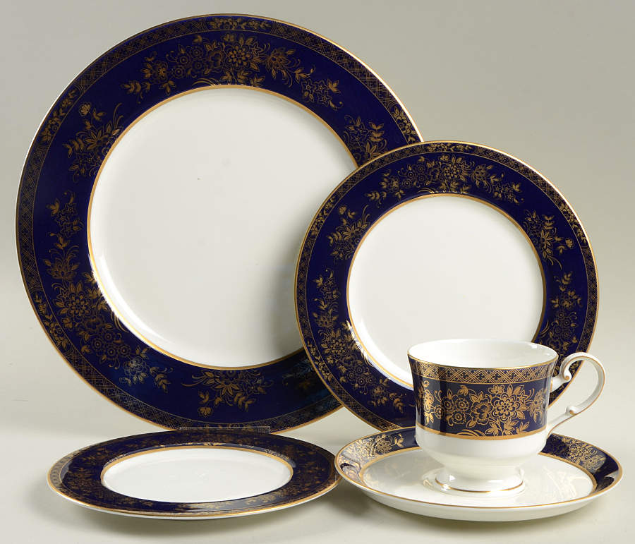 Buckingham Cobalt Blue 5 Piece Place Setting by Mikasa-1