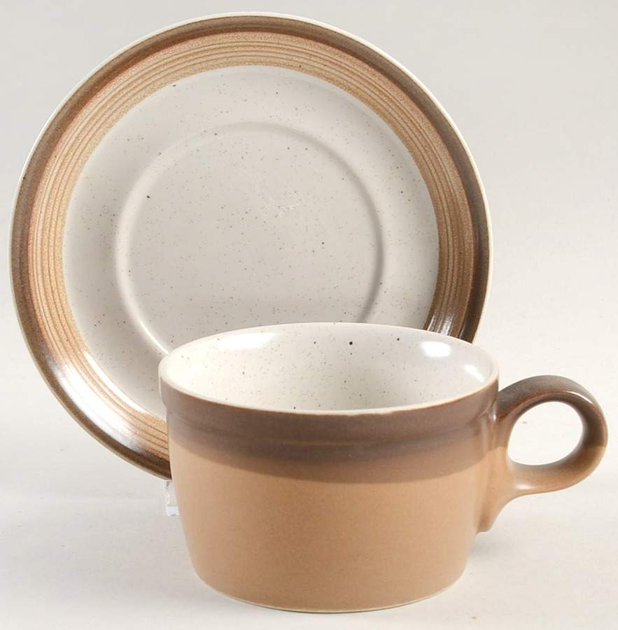 Buckskin Flat Cup & Saucer Set by Mikasa-1