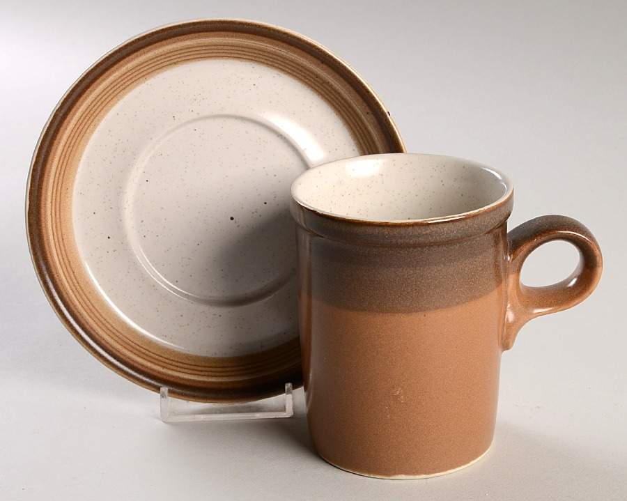 Buckskin Cappuccino Cup & Saucer Set by Mikasa-1
