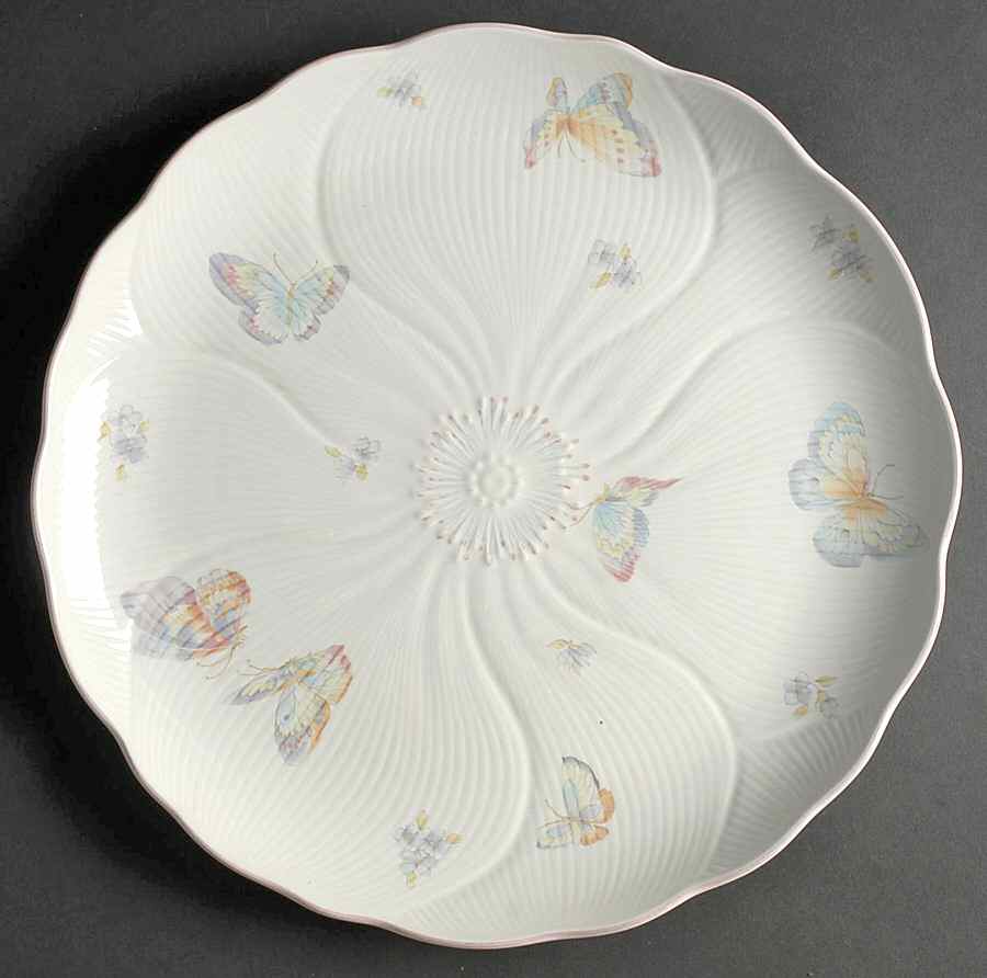 Butterfly Kiss 13" Chop Plate (Round Platter) by Mikasa-1