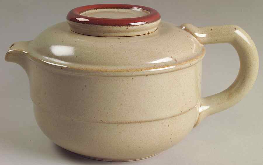Burgundy Teapot & Lid by Mikasa-1
