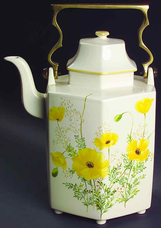 Buttercup Brass Handle Coffee Pot & Lid by Mikasa-1