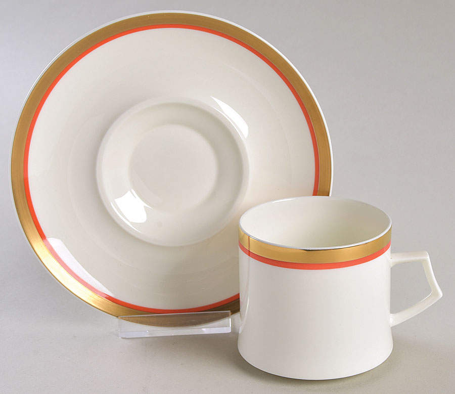 Cabernet Flat Cup & Saucer Set by Mikasa-1