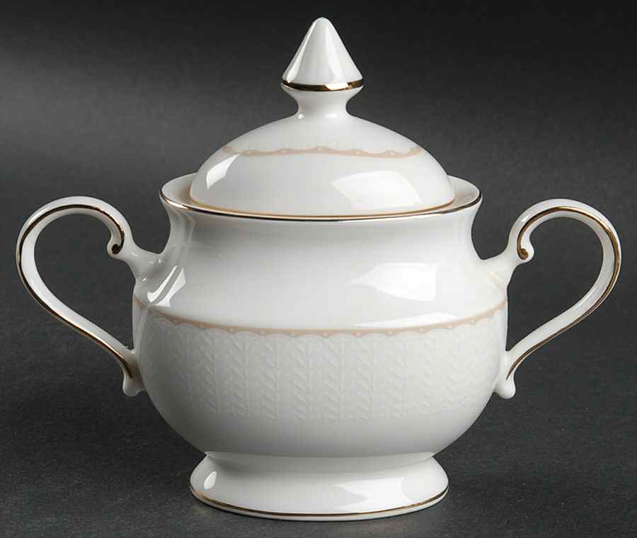 Casa Blanca Sugar Bowl & Lid by Mikasa-1