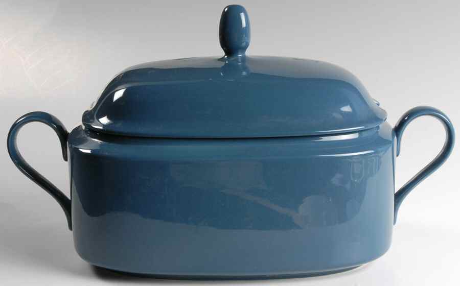 Caribbean Blue Tureen &  Lid by Mikasa-1