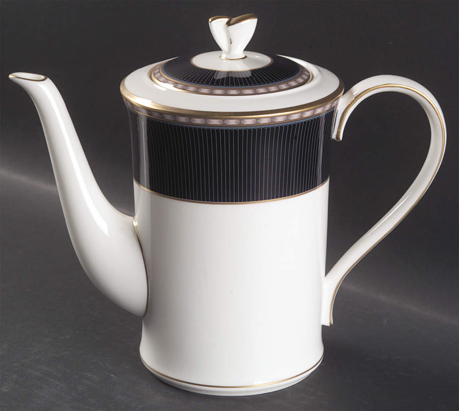 Castle Blue Coffee Pot & Lid by Mikasa-1