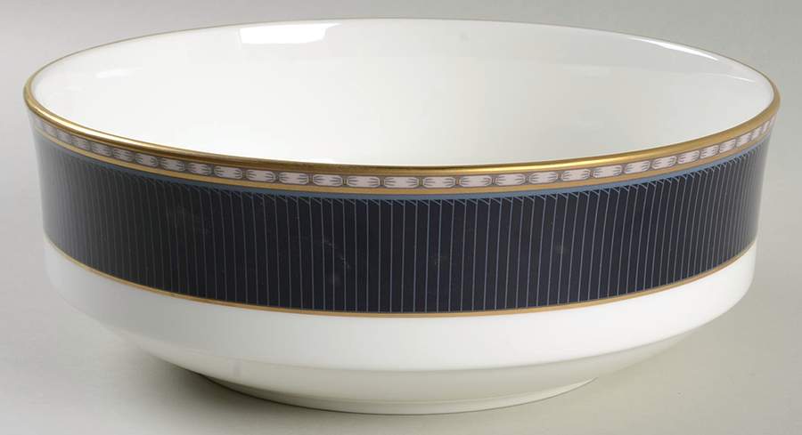 Castle Blue 8" Round Vegetable Bowl by Mikasa-1