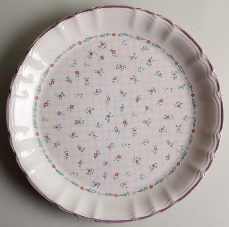 Calico Chintz 12" Chop Plate (Round Platter) by Mikasa-1