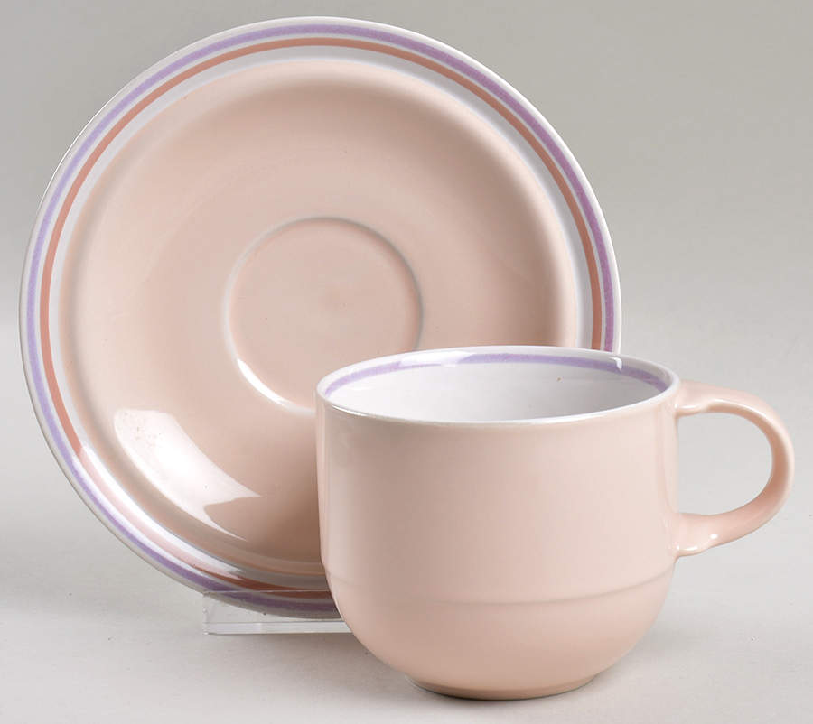 Carrot Kiss Flat Cup & Saucer Set by Mikasa-1