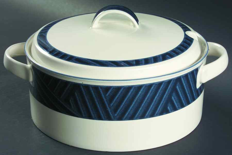 Calypso Blue Tureen &  Lid by Mikasa-1