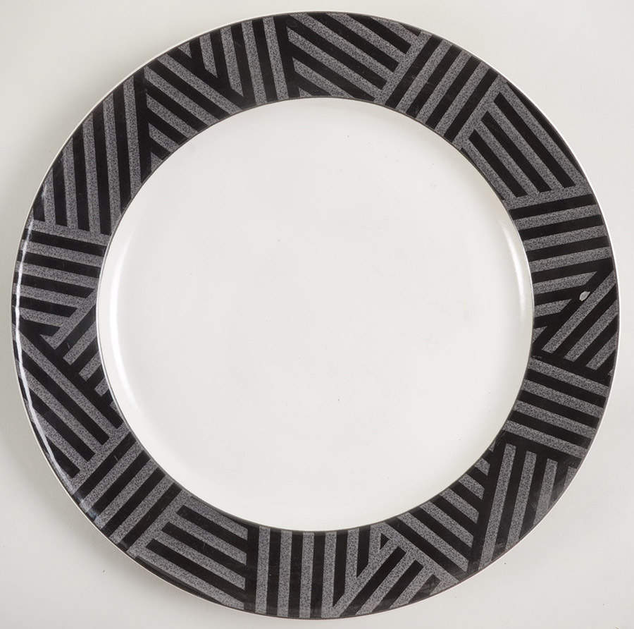 Calypso Black 12" Chop Plate (Round Platter) by Mikasa-1