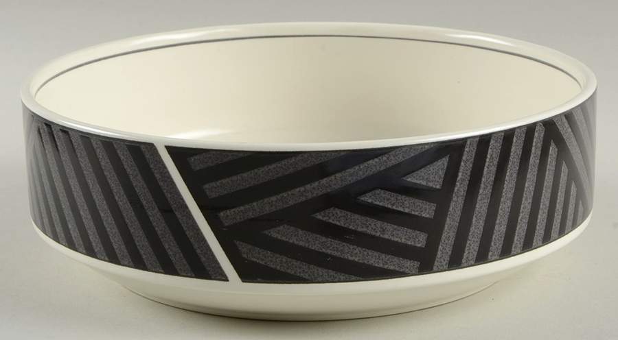 Calypso Black 8" Round Vegetable Bowl by Mikasa-1