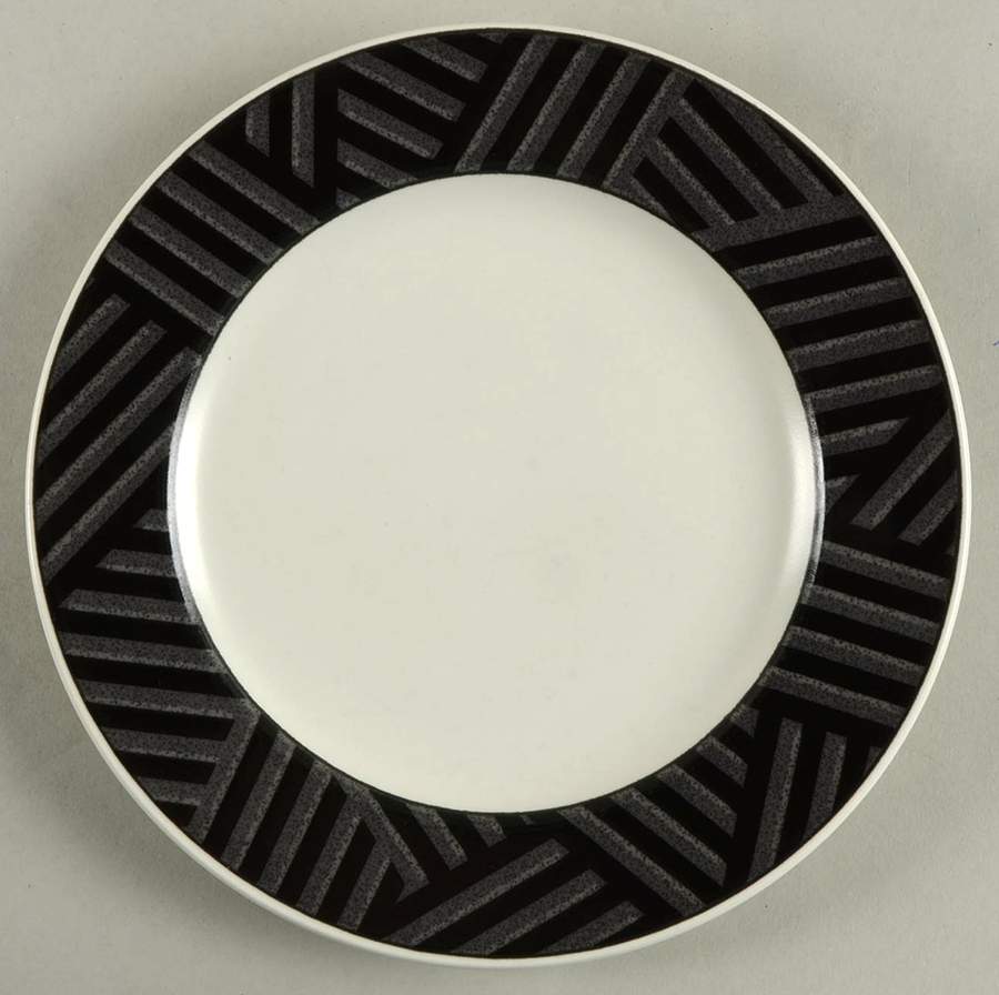 Calypso Black Salad Plate by Mikasa-1