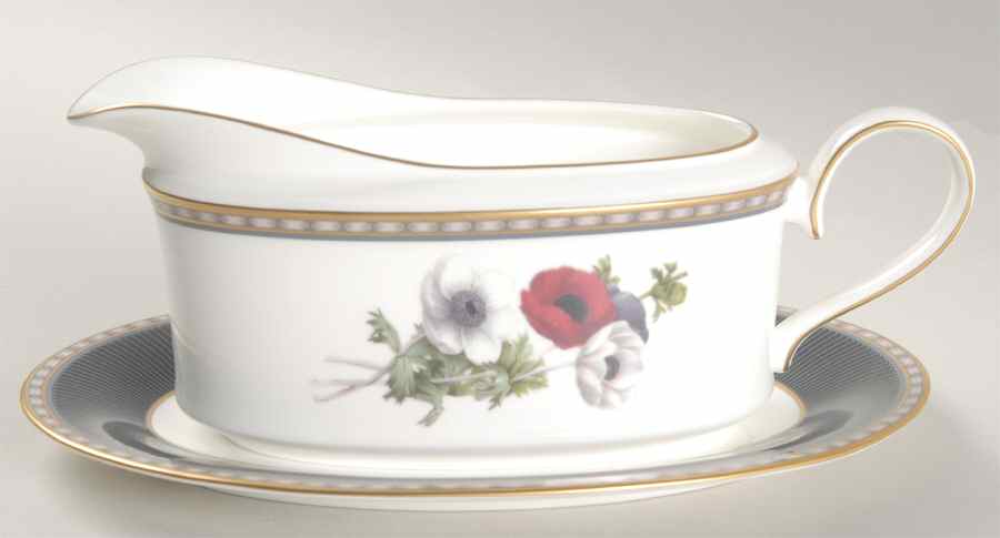 Castle Meadow Gravy Boat & Underplate by Mikasa-1