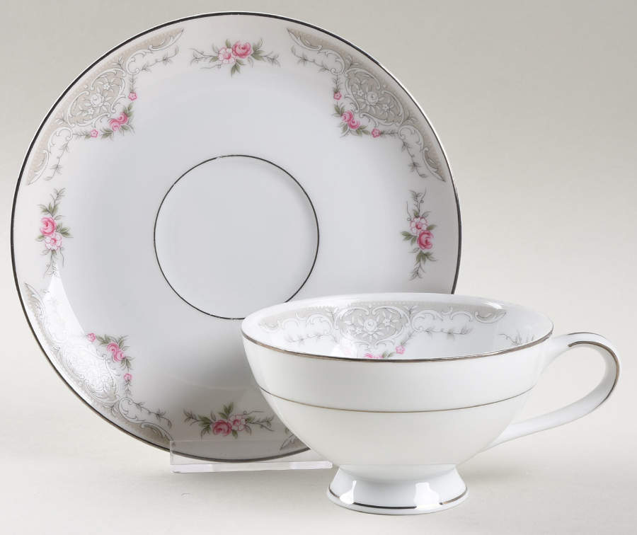 Camelot Footed Cup & Saucer Set by Mikasa-1
