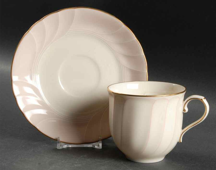 Cameo Flat Cup & Saucer Set by Mikasa-1