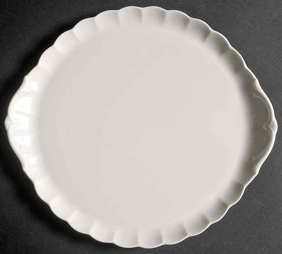 Cameo White Handled Cake Plate by Mikasa-1