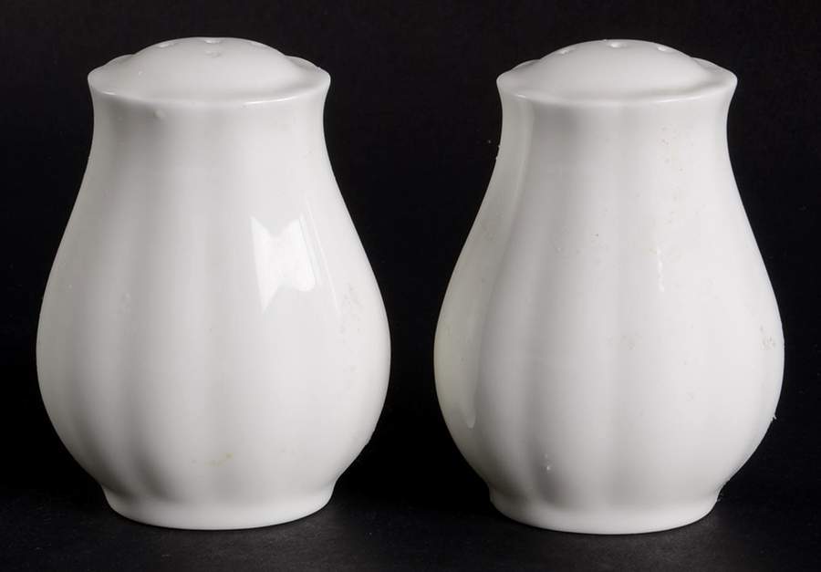 Cameo White Salt & Pepper Set by Mikasa-1