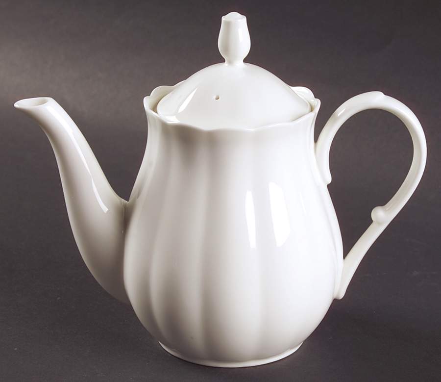 Cameo White Mini Coffee Pot & Lid by Mikasa-1