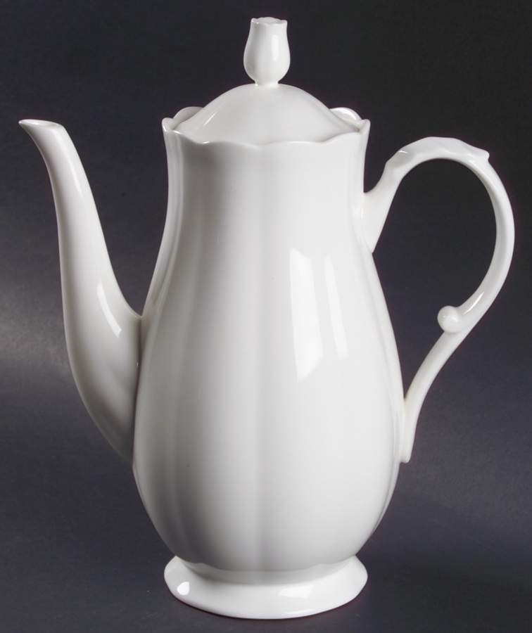Cameo White Coffee Pot & Lid by Mikasa-1