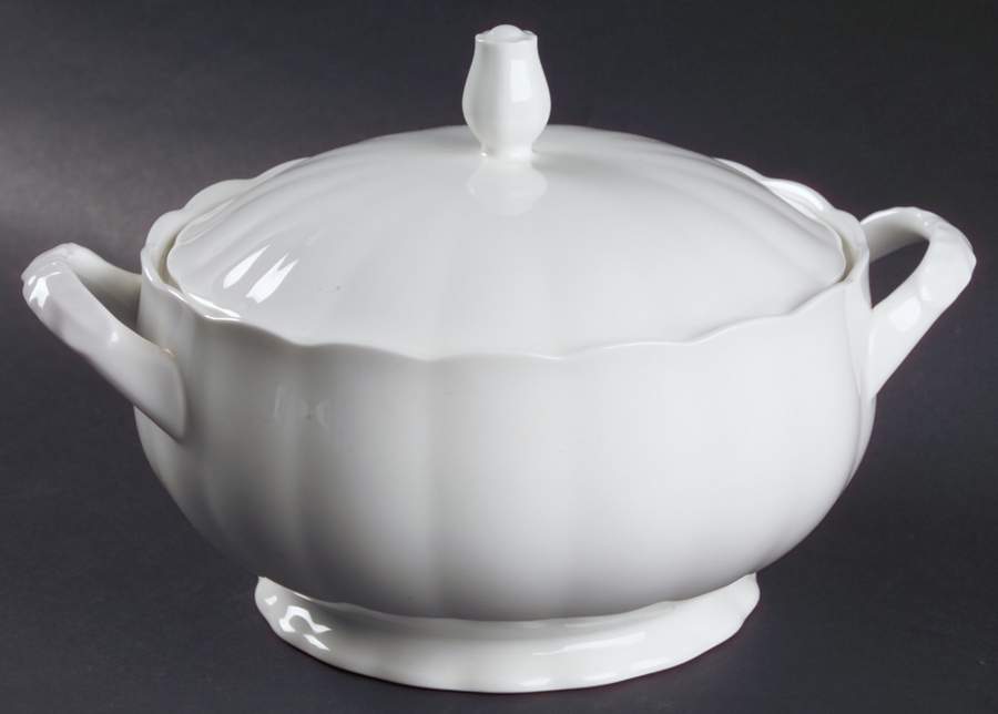Cameo White Round Covered Vegetable by Mikasa-1