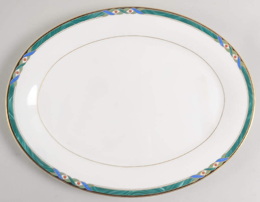 Campayne 14" Oval Serving Platter by Mikasa-1