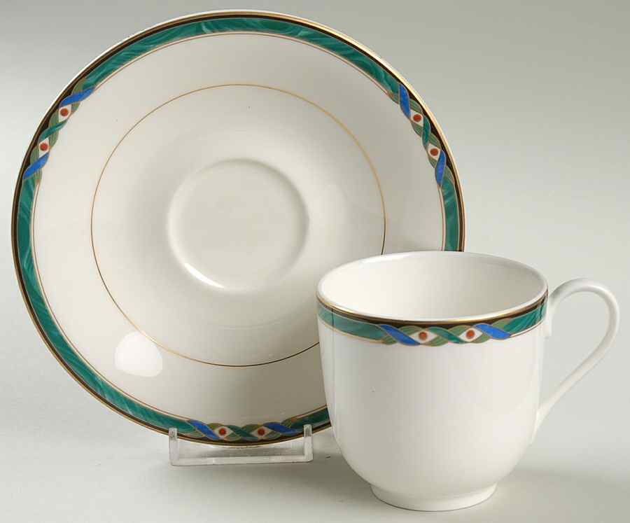 Campayne Flat Cup & Saucer Set by Mikasa-1