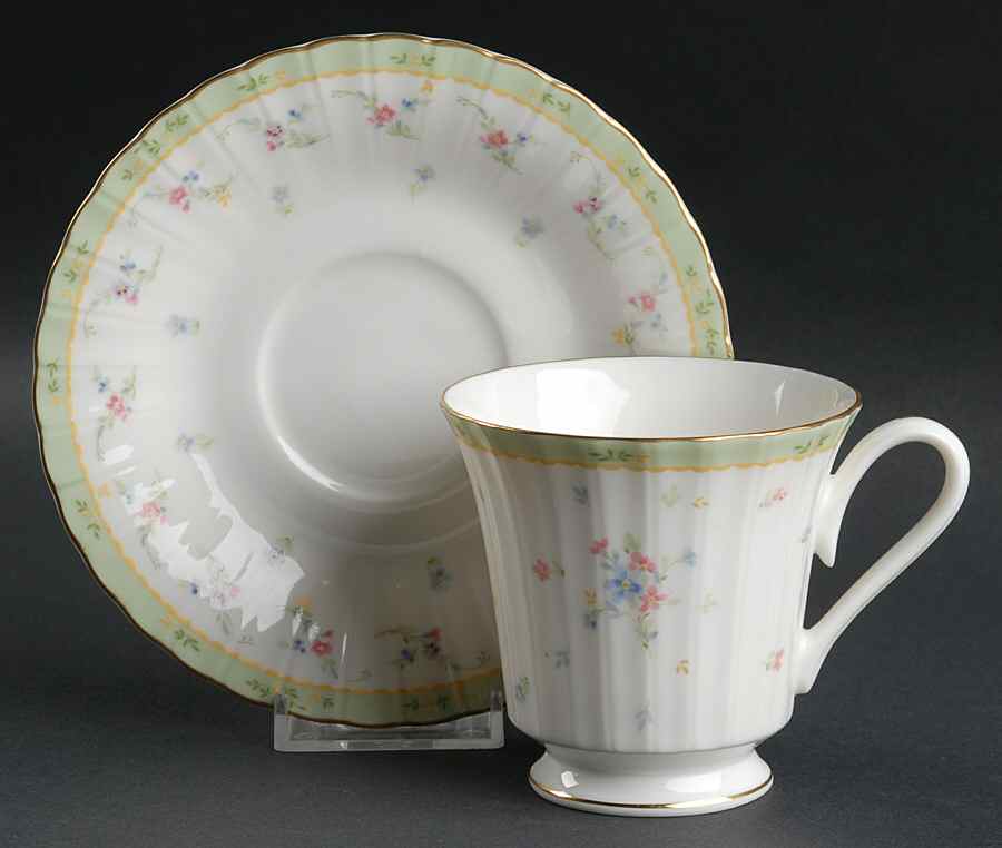 Candice Footed Cup & Saucer Set by Mikasa-1