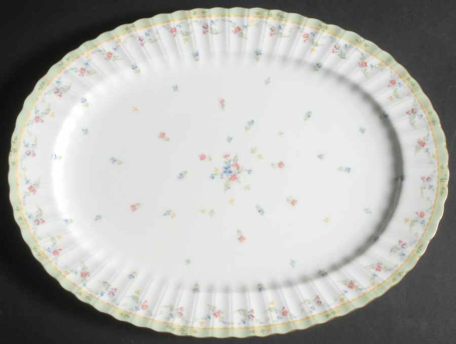 Candice 14" Oval Serving Platter by Mikasa-1