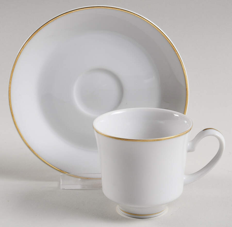 Canterbury Flat Demitasse Cup & Saucer Set by Mikasa-1